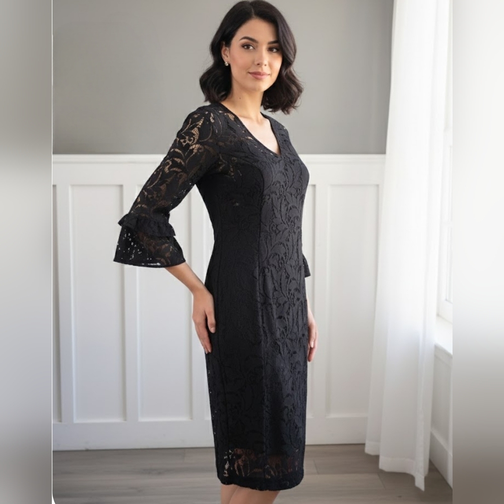 Part Two Copenhagen Lace Dress – Scandi-Chic Elegance, Dark Romance, Size 36